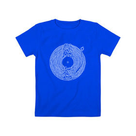 Детская футболка хлопок с принтом Soundscape в Новосибирске, 100% хлопок | круглый вырез горловины, полуприлегающий силуэт, длина до линии бедер | ian curtis | joy division | rock | unknown pleasures | иэн кёртис | рок