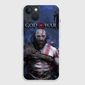 Чехол для iPhone 13 с принтом Кратос в Новосибирске,  |  | atreus | god of war | god of war 4 | gow | kratos | ps4 | атрей | бог войны | гов | зы4 | кратос | левиафан | мальчик | мимир | мировой змей | пиратs | эксклюзив