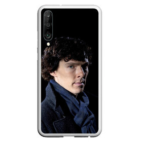 Чехол для Honor P30 с принтом Sherlock в Новосибирске, Силикон | Область печати: задняя сторона чехла, без боковых панелей | benedict | cumberbatch | sherlock | бенедикт | камбербатч | шерлок