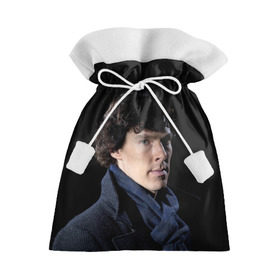 Подарочный 3D мешок с принтом Sherlock в Новосибирске, 100% полиэстер | Размер: 29*39 см | benedict | cumberbatch | sherlock | бенедикт | камбербатч | шерлок