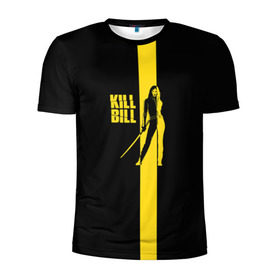 Мужская футболка 3D спортивная с принтом Kill Bill в Новосибирске, 100% полиэстер с улучшенными характеристиками | приталенный силуэт, круглая горловина, широкие плечи, сужается к линии бедра | Тематика изображения на принте: тарантино | ума турман
