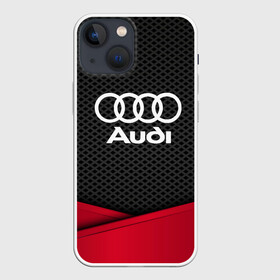 Чехол для iPhone 13 mini с принтом AUDI в Новосибирске,  |  | audi | auto | automobile | car | carbon | machine | motor | motor car | sport car | автомашина | ауди | бренд | легковой автомобиль | марка | спортивный автомобиль | тачка