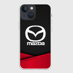 Чехол для iPhone 13 mini с принтом MAZDA в Новосибирске,  |  | auto | automobile | car | carbon | machine | mazda | motor | motor car | sport car | автомашина | бренд | легковой автомобиль | мазда | марка | спортивный автомобиль | тачка