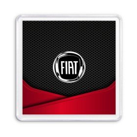 Магнит 55*55 с принтом FIAT в Новосибирске, Пластик | Размер: 65*65 мм; Размер печати: 55*55 мм | auto | automobile | car | carbon | fiat | machine | motor | motor car | sport car | автомашина | бренд | легковой автомобиль | марка | спортивный автомобиль | тачка