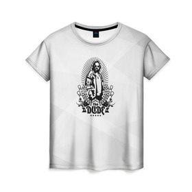 Женская футболка 3D с принтом The Dude в Новосибирске, 100% полиэфир ( синтетическое хлопкоподобное полотно) | прямой крой, круглый вырез горловины, длина до линии бедер | the big lebowski | большой лебовски | дюдя