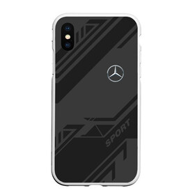 Чехол для iPhone XS Max матовый с принтом MERCEDES SPORT в Новосибирске, Силикон | Область печати: задняя сторона чехла, без боковых панелей | amg | auto | mercedes | sport | авто | автомобиль | автомобильные | амг | бренд | марка | машины | мерседес | спорт