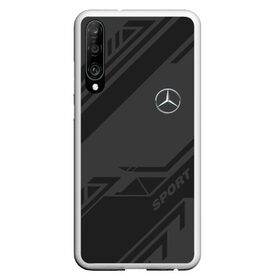 Чехол для Honor P30 с принтом MERCEDES SPORT в Новосибирске, Силикон | Область печати: задняя сторона чехла, без боковых панелей | amg | auto | mercedes | sport | авто | автомобиль | автомобильные | амг | бренд | марка | машины | мерседес | спорт