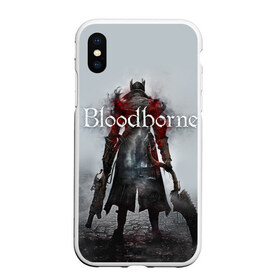 Чехол для iPhone XS Max матовый с принтом Bloodborne в Новосибирске, Силикон | Область печати: задняя сторона чехла, без боковых панелей | bb | fromsoftware | vicar amelia | амелия | бладборн | викарий | души | охотники | пиратs | порождение крови | руны