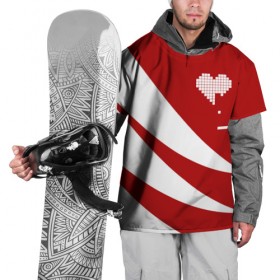 Накидка на куртку 3D с принтом Сердца белое в Новосибирске, 100% полиэстер |  | abstract | geometry | geometry stripes | heart | texture | абстракция | геометрические полосы | геометрическое сердце | геометрия | любовь | сердечко | сердца | сердце | текстура