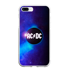 Чехол для iPhone 7Plus/8 Plus матовый с принтом ACDC в Новосибирске, Силикон | Область печати: задняя сторона чехла, без боковых панелей | ac dc | acdc | acdc ас дс | асдс | метал | молния | музыка | музыканты | певцы