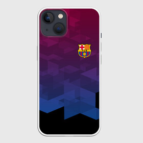 Чехол для iPhone 13 с принтом FC BARCA SPORT в Новосибирске,  |  | fc | fc barca | football | football club | sport | барселона | спорт | спортивные | униформа | фирменные цвета | фк | футбол | футбольный клуб