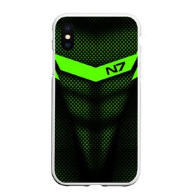 Чехол для iPhone XS Max матовый с принтом Mass Effect N7 в Новосибирске, Силикон | Область печати: задняя сторона чехла, без боковых панелей | Тематика изображения на принте: andromed | effect | n7 | альянс | ефект | игра | компьютерная | мас | масс | н7 | онлайн | программа | профессиональный военный код | сокрушитель n7 | фурия n7