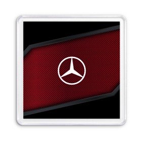 Магнит 55*55 с принтом MERCEDES-BENZ SPORT в Новосибирске, Пластик | Размер: 65*65 мм; Размер печати: 55*55 мм | auto | automobile | car | carbon | machine | mercedes | mercedes benz | motor | motor car | sport car | автомашина | бренд | легковой автомобиль | марка | мерседес | спортивный автомобиль | тачка