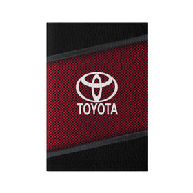 Обложка для паспорта матовая кожа с принтом TOYOTA SPORT в Новосибирске, натуральная матовая кожа | размер 19,3 х 13,7 см; прозрачные пластиковые крепления | Тематика изображения на принте: auto | automobile | car | carbon | machine | motor | motor car | sport car | toyota | автомашина | бренд | легковой автомобиль | марка | спортивный автомобиль | тачка