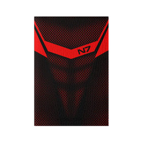 Обложка для паспорта матовая кожа с принтом Mass Effect N7 в Новосибирске, натуральная матовая кожа | размер 19,3 х 13,7 см; прозрачные пластиковые крепления | andromed | effect | n7 | альянс | ефект | игра | компьютерная | мас | масс | н7 | онлайн | программа | профессиональный военный код | сокрушитель n7 | фурия n7