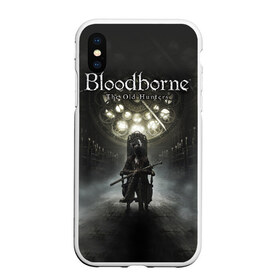 Чехол для iPhone XS Max матовый с принтом Bloodborne в Новосибирске, Силикон | Область печати: задняя сторона чехла, без боковых панелей | bb | bloodborne | bloodbourne | fromsoftware | vicar amelia | амелия | бб | блад | бладборн | викарий | души | охотники | пиратs | порождение крови | руны