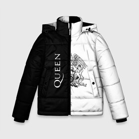 Зимняя куртка для мальчиков 3D с принтом Queen в Новосибирске, ткань верха — 100% полиэстер; подклад — 100% полиэстер, утеплитель — 100% полиэстер | длина ниже бедра, удлиненная спинка, воротник стойка и отстегивающийся капюшон. Есть боковые карманы с листочкой на кнопках, утяжки по низу изделия и внутренний карман на молнии. 

Предусмотрены светоотражающий принт на спинке, радужный светоотражающий элемент на пуллере молнии и на резинке для утяжки | paul rodgers | queen | брайан мэй | джон дикон | квин | меркури | меркьюри | мэркури | роджер тейлор | рок группа | фредди | фреди