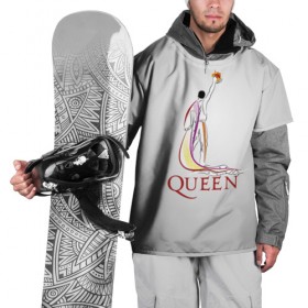 Накидка на куртку 3D с принтом Queen в Новосибирске, 100% полиэстер |  | paul rodgers | queen | брайан мэй | джон дикон | квин | меркури | меркьюри | мэркури | роджер тейлор | рок группа | фредди | фреди