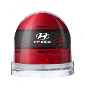 Водяной шар с принтом HYUNDAI SPORT в Новосибирске, Пластик | Изображение внутри шара печатается на глянцевой фотобумаге с двух сторон | auto | car | hyundai | автомобиль | марка
