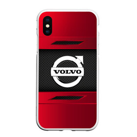 Чехол для iPhone XS Max матовый с принтом VOLVO SPORT в Новосибирске, Силикон | Область печати: задняя сторона чехла, без боковых панелей | auto | car | volvo | автомобиль | вольво | марка