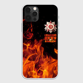 Чехол для iPhone 12 Pro Max с принтом Спасибо деду за Победу в Новосибирске, Силикон |  | Тематика изображения на принте: спасибо деду за победу