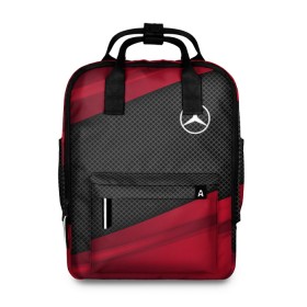 Женский рюкзак 3D с принтом MERCEDES BENZ SPORT в Новосибирске, 100% полиэстер | лямки с регулируемой длиной, сверху ручки, чтобы рюкзак нести как сумку. Основное отделение закрывается на молнию, как и внешний карман. Внутри два дополнительных кармана, один из которых закрывается на молнию. По бокам два дополнительных кармашка, куда поместится маленькая бутылочка
 | auto | car | carbon | mercedes | mercedes benz | автомобиль | машина | мерседес