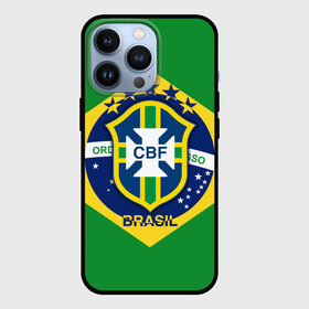 Чехол для iPhone 13 Pro с принтом Сборная Бразилии флаг в Новосибирске,  |  | Тематика изображения на принте: brazil | бразилия