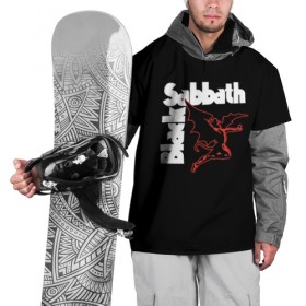 Накидка на куртку 3D с принтом BLACK SABBATH в Новосибирске, 100% полиэстер |  | black sabbath | билл уорд | блэк саббат | британская рок группа | гизер батлер | группа | музыка | оззи осборн | рок | тони айомми | хеви метал
