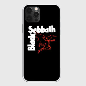 Чехол для iPhone 12 Pro Max с принтом BLACK SABBATH в Новосибирске, Силикон |  | Тематика изображения на принте: black sabbath | билл уорд | блэк саббат | британская рок группа | гизер батлер | группа | музыка | оззи осборн | рок | тони айомми | хеви метал