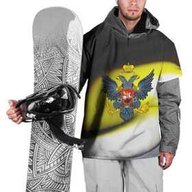 Накидка на куртку 3D с принтом Российская империя в Новосибирске, 100% полиэстер |  | abstraction | grunge | russia | sport | абстракция | герб | краска | русский | символика рф | спорт | спортивный | триколор | униформа | форма | я русский