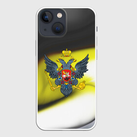 Чехол для iPhone 13 mini с принтом Российская империя в Новосибирске,  |  | abstraction | grunge | russia | sport | абстракция | герб | краска | русский | символика рф | спорт | спортивный | триколор | униформа | форма | я русский