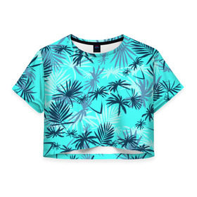 Женская футболка 3D укороченная с принтом GTA San Andreas Tommy Vercetti в Новосибирске, 100% полиэстер | круглая горловина, длина футболки до линии талии, рукава с отворотами | Тематика изображения на принте: 80 е | gta | vice city |   лето | вай сити | вайс сити | гта | майами | неон | пальмы | пляжная | рубашка | томми версетти | тони монтана