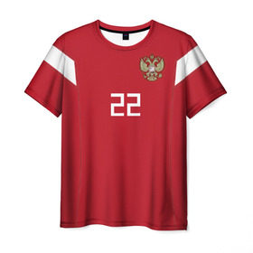 Мужская футболка 3D с принтом Дзюба ЧМ 2018 в Новосибирске, 100% полиэфир | прямой крой, круглый вырез горловины, длина до линии бедер | dzyuba | дзюба | мира | россии | россия | сборная | форма | чемпионат