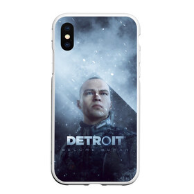 Чехол для iPhone XS Max матовый с принтом Detroit become human в Новосибирске, Силикон | Область печати: задняя сторона чехла, без боковых панелей | dbh | detroit | gamer