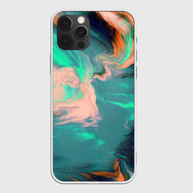 Чехол для iPhone 12 Pro Max с принтом Кислотные разводы в Новосибирске, Силикон |  | abstraction | tie dye | watercolor | абстракция красок | акварель | акриловый | брызги красок | живопись | краска | потертость красок | размытые краски | текстуры | черно белый | яркие краски