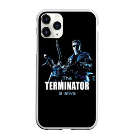Чехол для iPhone 11 Pro матовый с принтом Terminator alive в Новосибирске, Силикон |  | arnold schwarzenegger | арнольд шварценеггер | киборг | кино | терминатор