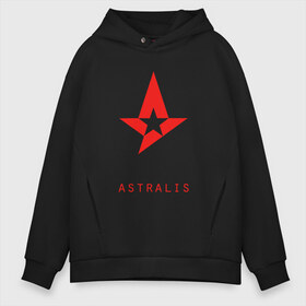 Мужское худи Oversize хлопок с принтом Astralis - The Form в Новосибирске, френч-терри — 70% хлопок, 30% полиэстер. Мягкий теплый начес внутри —100% хлопок | боковые карманы, эластичные манжеты и нижняя кромка, капюшон на магнитной кнопке | astralis | counter strike | cs go