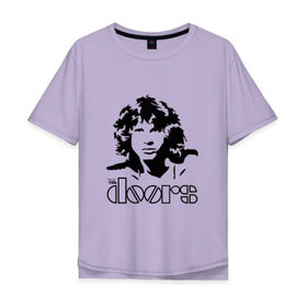 Мужская футболка хлопок Oversize с принтом The Doors в Новосибирске, 100% хлопок | свободный крой, круглый ворот, “спинка” длиннее передней части | jim morrison | группа | двери | джим моррисон | дорз | дорс | зе дорс