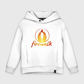 Детское худи Oversize хлопок с принтом Life is Strange Firewalk Fire в Новосибирске, френч-терри — 70% хлопок, 30% полиэстер. Мягкий теплый начес внутри —100% хлопок | боковые карманы, эластичные манжеты и нижняя кромка, капюшон на магнитной кнопке | fire | firewalk | life is strange | lis