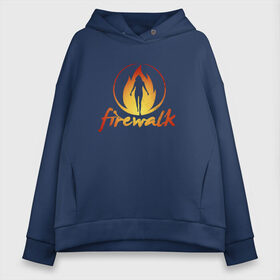 Женское худи Oversize хлопок с принтом Life is Strange Firewalk Fire в Новосибирске, френч-терри — 70% хлопок, 30% полиэстер. Мягкий теплый начес внутри —100% хлопок | боковые карманы, эластичные манжеты и нижняя кромка, капюшон на магнитной кнопке | fire | firewalk | life is strange | lis