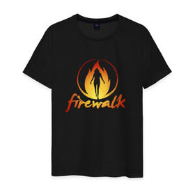 Мужская футболка хлопок с принтом Life is Strange Firewalk Fire в Новосибирске, 100% хлопок | прямой крой, круглый вырез горловины, длина до линии бедер, слегка спущенное плечо. | fire | firewalk | life is strange | lis