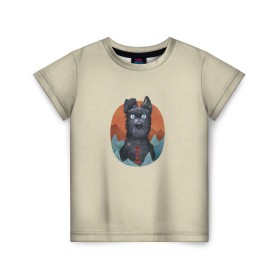 Детская футболка 3D с принтом Остров собак Шеф в Новосибирске, 100% гипоаллергенный полиэфир | прямой крой, круглый вырез горловины, длина до линии бедер, чуть спущенное плечо, ткань немного тянется | Тематика изображения на принте: 
