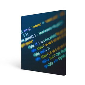 Холст квадратный с принтом Programming collection в Новосибирске, 100% ПВХ |  | c++ | html | php | код | компьютеры | программист | технологии | хакер | цифры