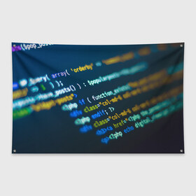 Флаг-баннер с принтом Programming collection в Новосибирске, 100% полиэстер | размер 67 х 109 см, плотность ткани — 95 г/м2; по краям флага есть четыре люверса для крепления | c++ | html | php | код | компьютеры | программист | технологии | хакер | цифры