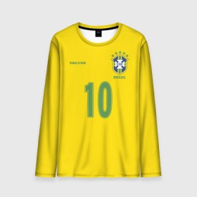 Мужской лонгслив 3D с принтом Роналдиньо в Новосибирске, 100% полиэстер | длинные рукава, круглый вырез горловины, полуприлегающий силуэт | brasil | brazilian | footbal | national | ronaldinho | soccer | time | бразилии | бразилия | национальная | по | роналдиньо | рональдиньо | сборная | футбол | футболу