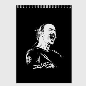 Скетчбук с принтом Zlatan Ibrahimovic в Новосибирске, 100% бумага
 | 48 листов, плотность листов — 100 г/м2, плотность картонной обложки — 250 г/м2. Листы скреплены сверху удобной пружинной спиралью | football | златан ибрагимович | игрок | сборная швеции | футбол | футболист