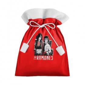 Подарочный 3D мешок с принтом Ramones в Новосибирске, 100% полиэстер | Размер: 29*39 см | Тематика изображения на принте: группа | джонни | джоуи | ди ди томми | марки | панк | рамон | рамонес | рамоунз | рамоунс | рок | хард