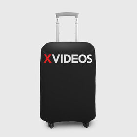 Чехол для чемодана 3D с принтом Xvideos в Новосибирске, 86% полиэфир, 14% спандекс | двустороннее нанесение принта, прорези для ручек и колес | xvideos