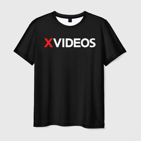 Мужская футболка 3D с принтом Xvideos в Новосибирске, 100% полиэфир | прямой крой, круглый вырез горловины, длина до линии бедер | Тематика изображения на принте: xvideos