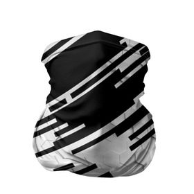 Бандана-труба 3D с принтом HEXAGON - Black and White в Новосибирске, 100% полиэстер, ткань с особыми свойствами — Activecool | плотность 150‒180 г/м2; хорошо тянется, но сохраняет форму | 